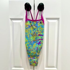 NWT adidas tie back swim suit size 26